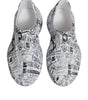 Dolce & Gabbana White Black Graffiti Daymaster Sneakers Shoes