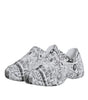 Dolce & Gabbana White Black Graffiti Daymaster Sneakers Shoes