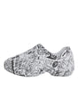 Dolce & Gabbana White Black Graffiti Daymaster Sneakers Shoes