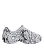 Dolce & Gabbana White Black Graffiti Daymaster Sneakers Shoes