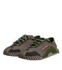 Dolce & Gabbana Army Green Low Top NS1 Men Sneakers Shoes