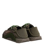 Dolce & Gabbana Army Green Low Top NS1 Men Sneakers Shoes