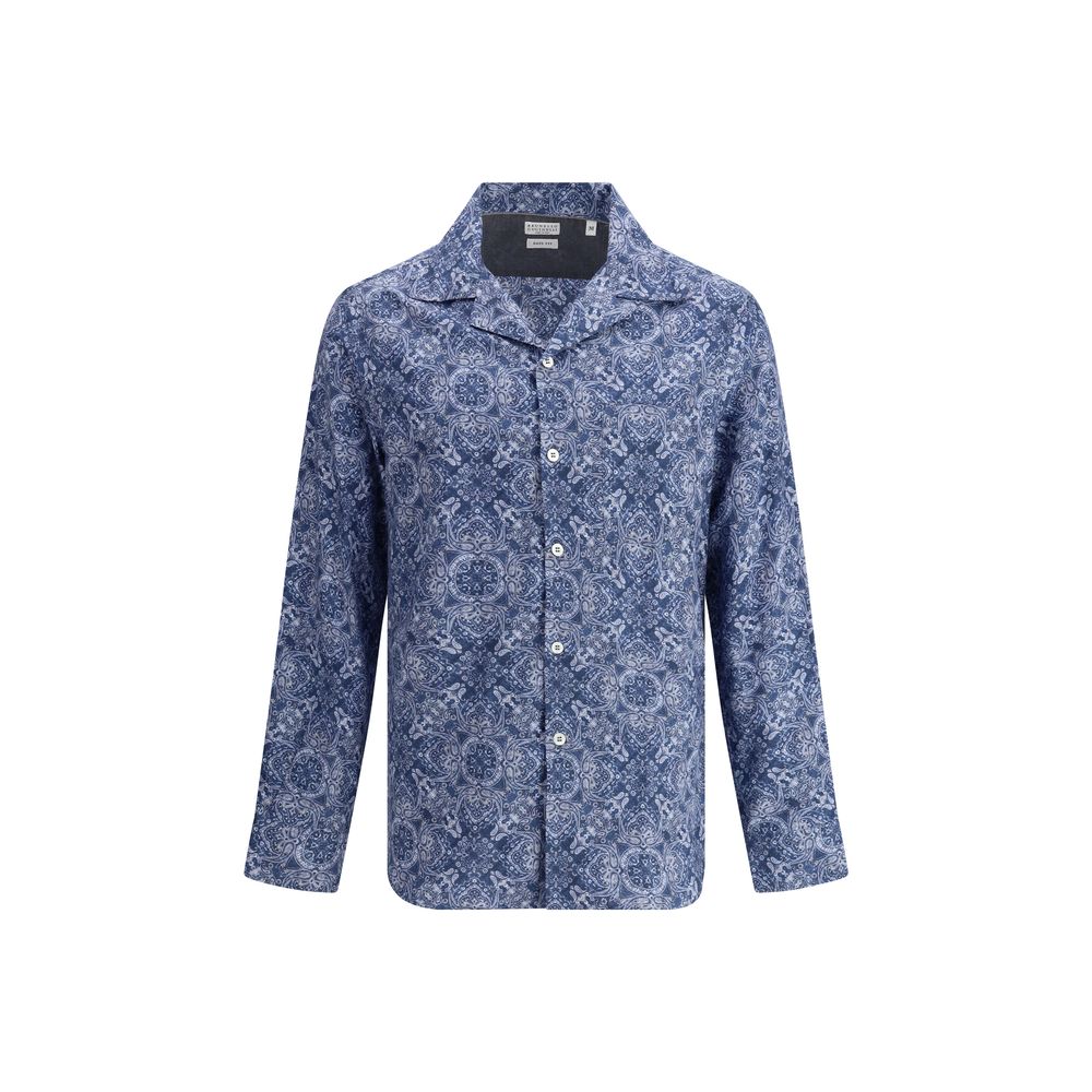 Brunello Cucinelli Chemise à imprimé cachemire