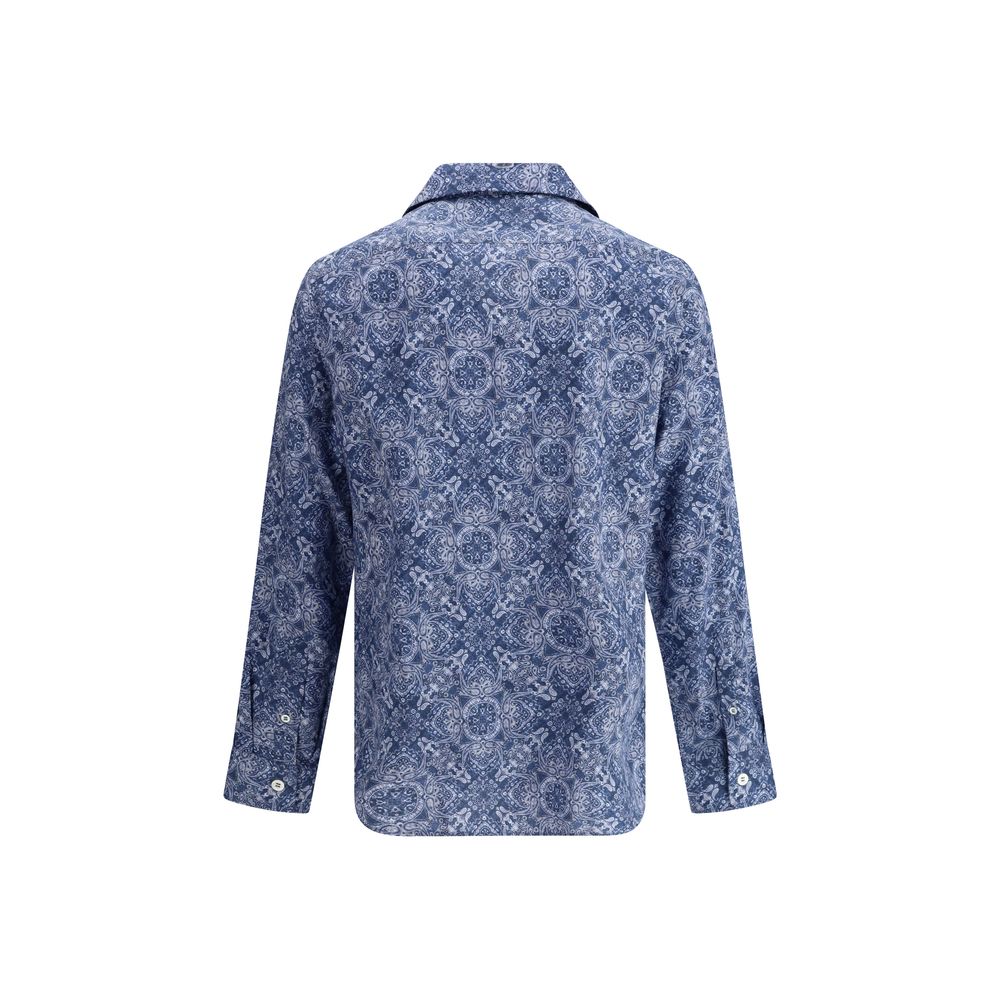 Brunello Cucinelli Chemise à imprimé cachemire