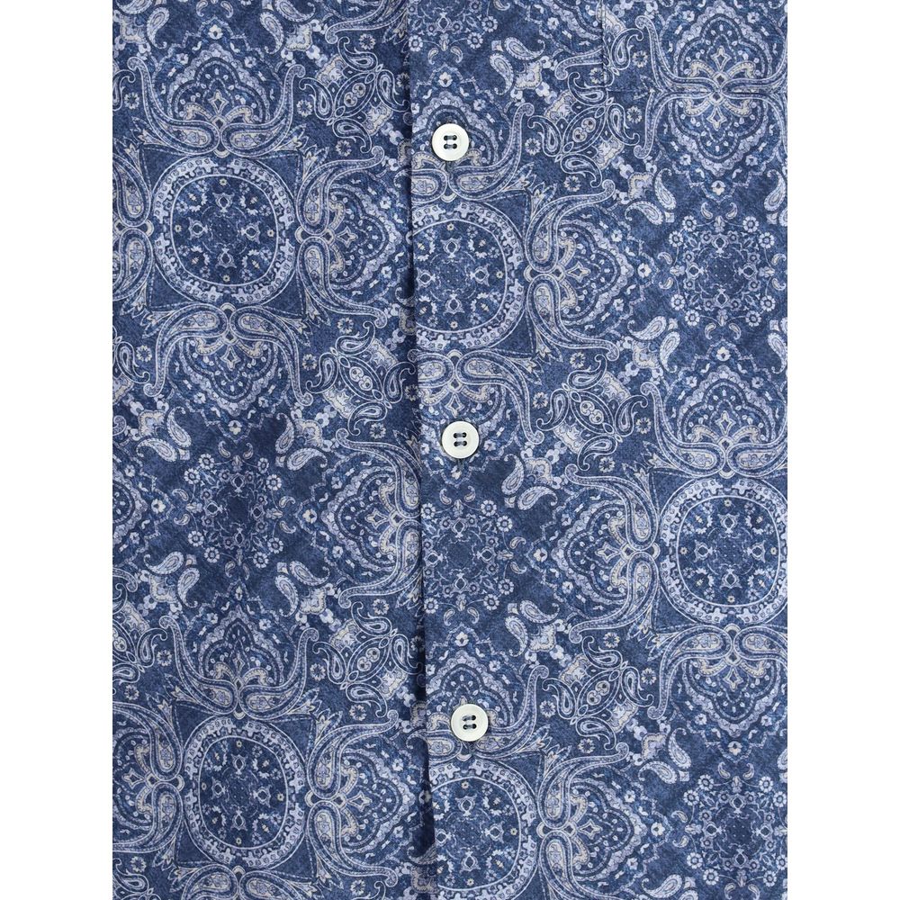 Brunello Cucinelli Chemise à imprimé cachemire
