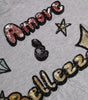 Dolce & Gabbana Gray Cotton L'Amore E'Bellezza Top T-shirt