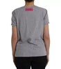 Dolce & Gabbana Gray Cotton L'Amore E'Bellezza Top T-shirt