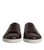 Dolce & Gabbana Brown Low Top Men Saint Tropez Sneakers Shoes