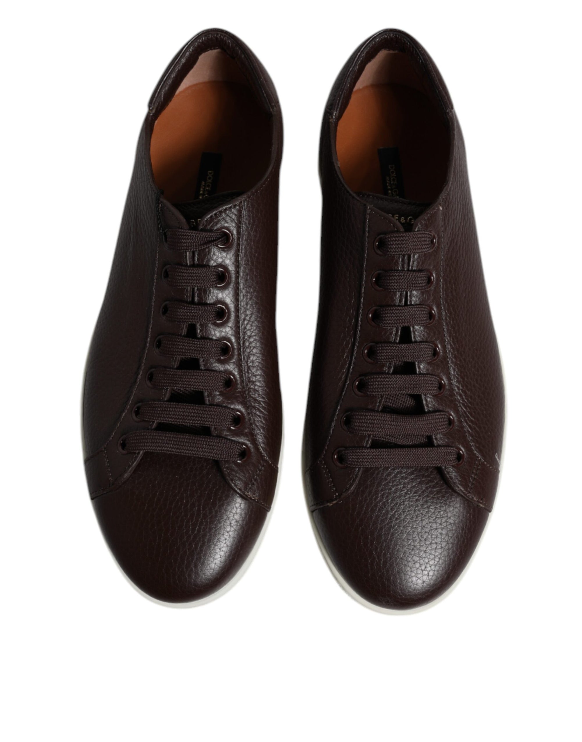 Dolce & Gabbana Brown Low Top Men Saint Tropez Sneakers Shoes