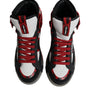 Dolce & Gabbana Multicolor Leather High Top Sneakers Shoes
