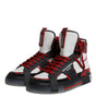 Dolce & Gabbana Multicolor Leather High Top Sneakers Shoes