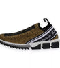 Dolce & Gabbana Gold Rhinestones Sorrento Sneakers Shoes