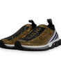 Dolce & Gabbana Gold Rhinestones Sorrento Sneakers Shoes