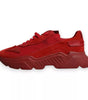 Dolce & Gabbana Red Leather Daymaster Low Top Sneakers Shoes