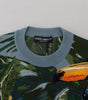 Dolce & Gabbana Jungle Wool Silk Pullover Logo Sweater