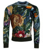 Dolce & Gabbana Jungle Wool Silk Pullover Logo Sweater
