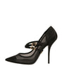 Escarpins à talons hauts Mary Jane en maille noire Dolce & Gabbana