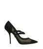 Escarpins à talons hauts Mary Jane en maille noire Dolce & Gabbana