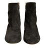 Dolce & Gabbana Black Embellished Heel Ankle Boots Shoes