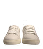 Dolce & Gabbana White Suede Leather Low Top Sneakers Shoes