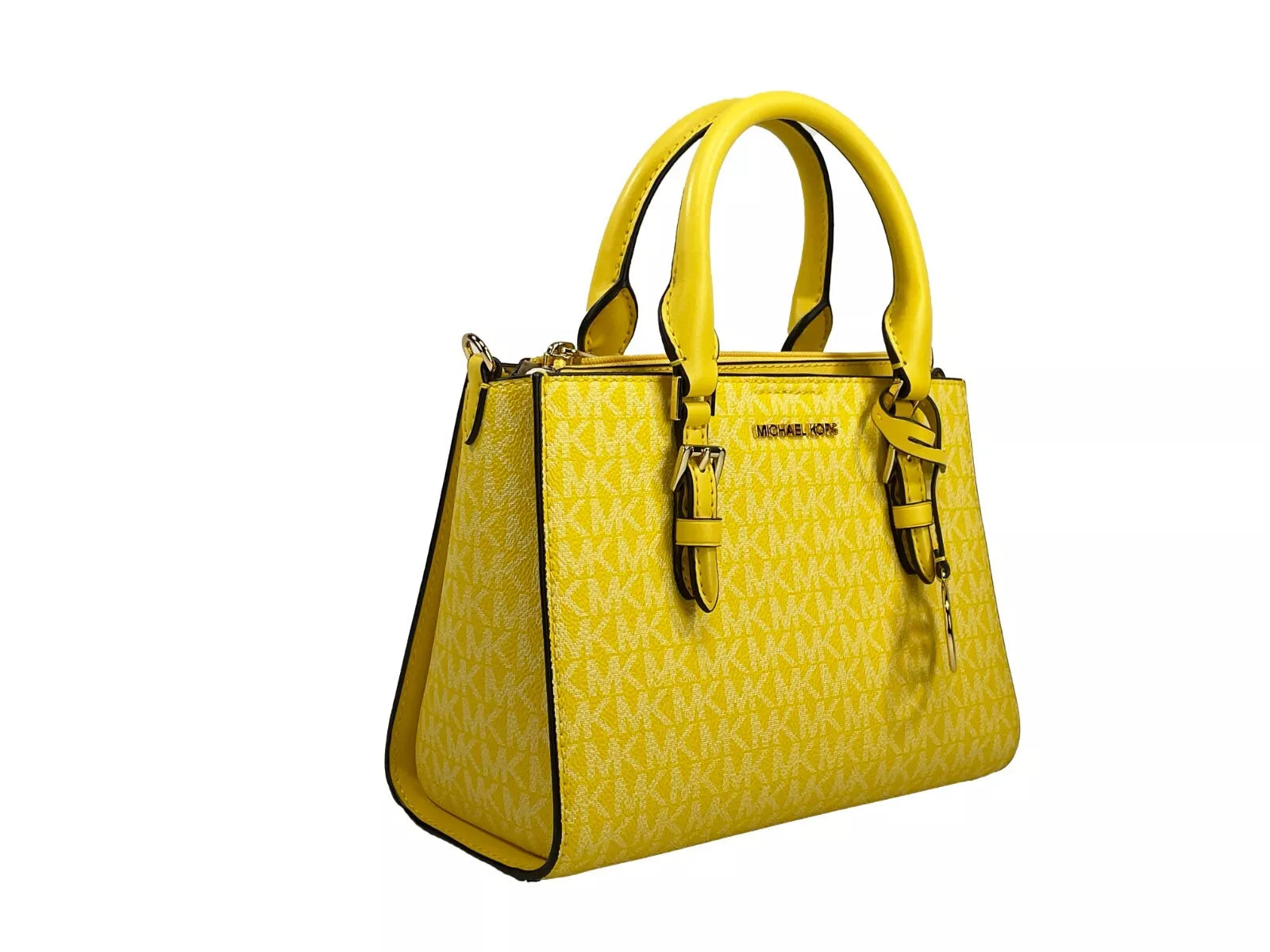 Sac bandoulière 3 en 1 Charlotte de Michael Kors, jaune doré