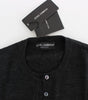 Dolce & Gabbana Elegant Gray Wool Cardigan Sweater