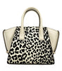 Sac à main bandoulière Michael Kors Avril XS Cream Cheetah Satchel