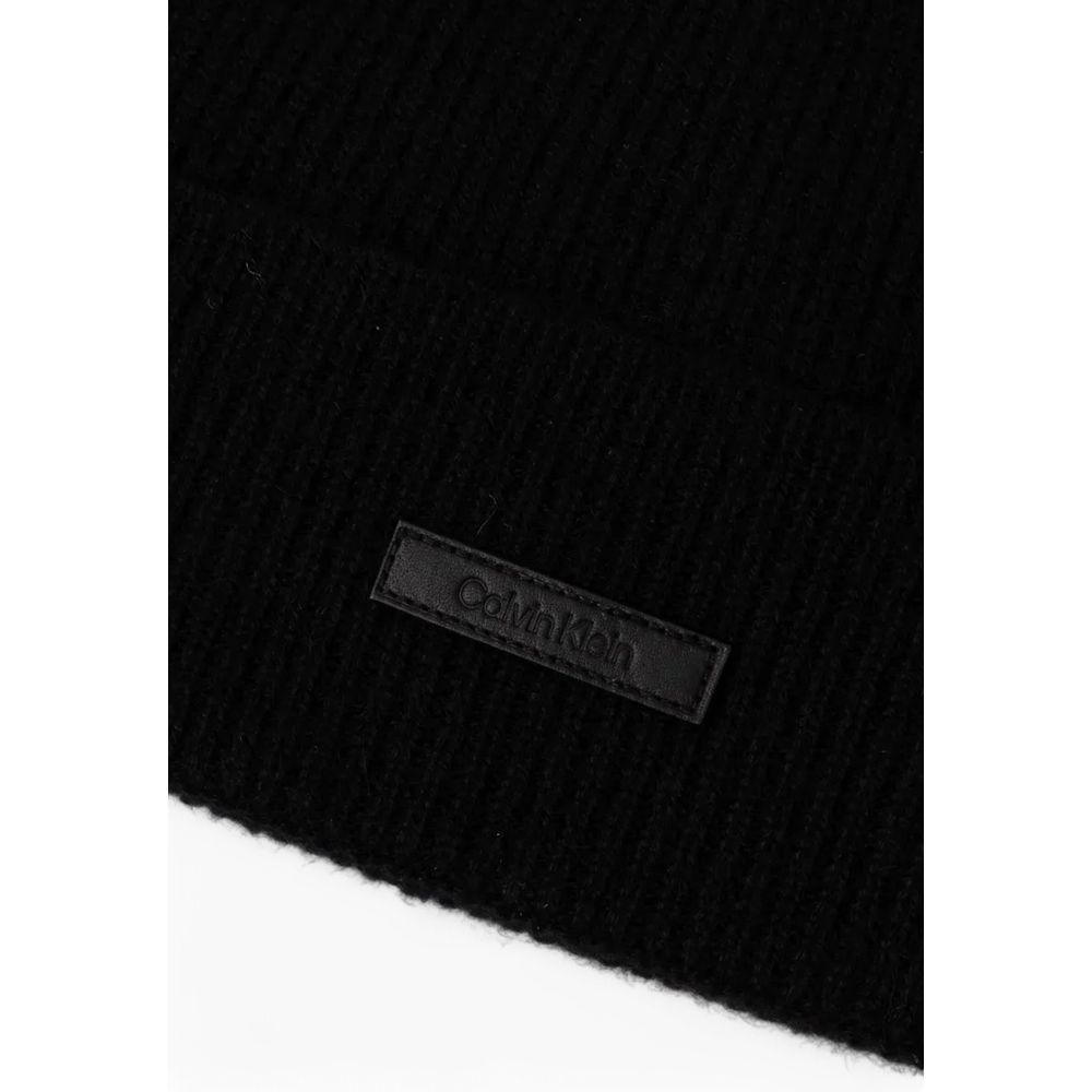 Casquette de baseball Calvin Klein en cachemire noir