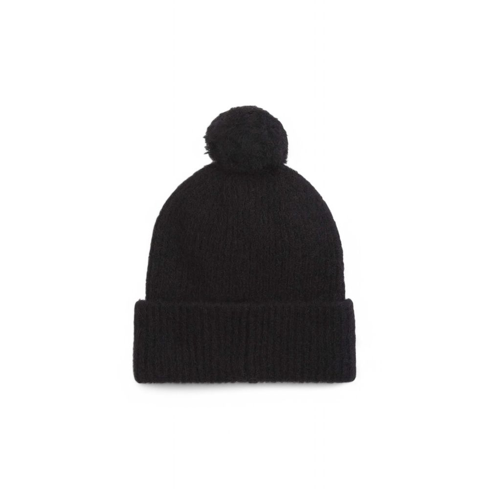 Calvin Klein Black Alpaca Leather Caps Baseball Hat