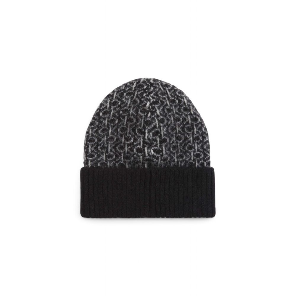 Calvin Klein Black Alpaca Leather Caps Baseball Hat
