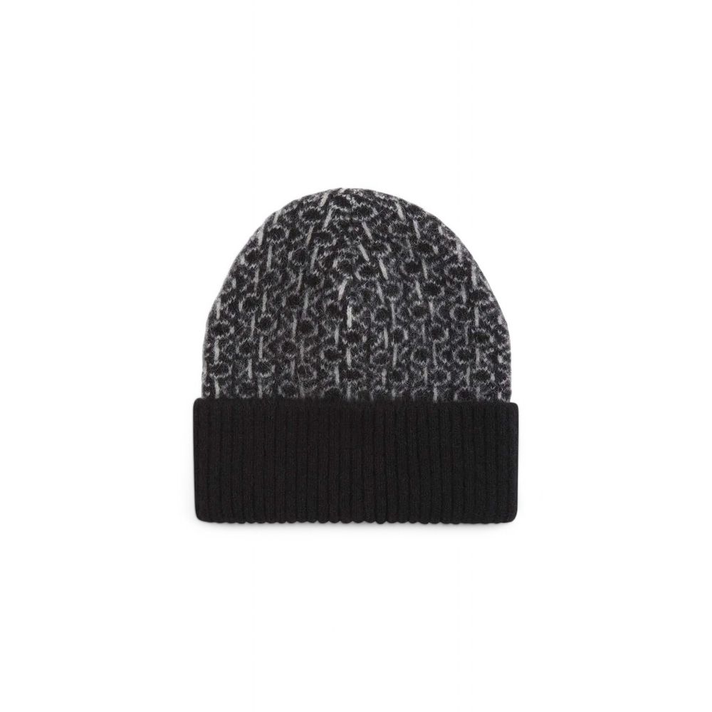 Calvin Klein Black Alpaca Leather Caps Baseball Hat