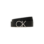 Ceinture en cuir noir Calvin Klein