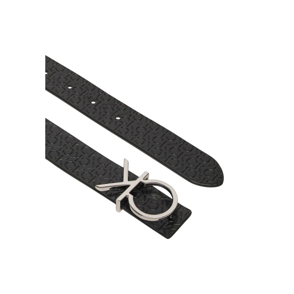 Ceinture en cuir noir Calvin Klein
