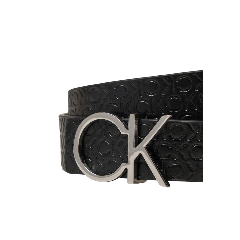 Ceinture en cuir noir Calvin Klein