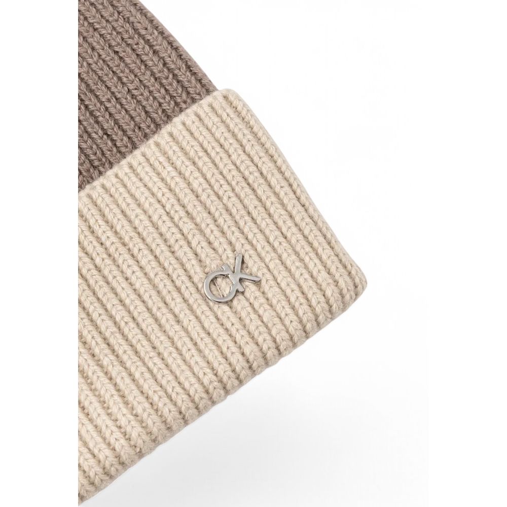 Calvin Klein Beige Wool Caps Baseball Hat