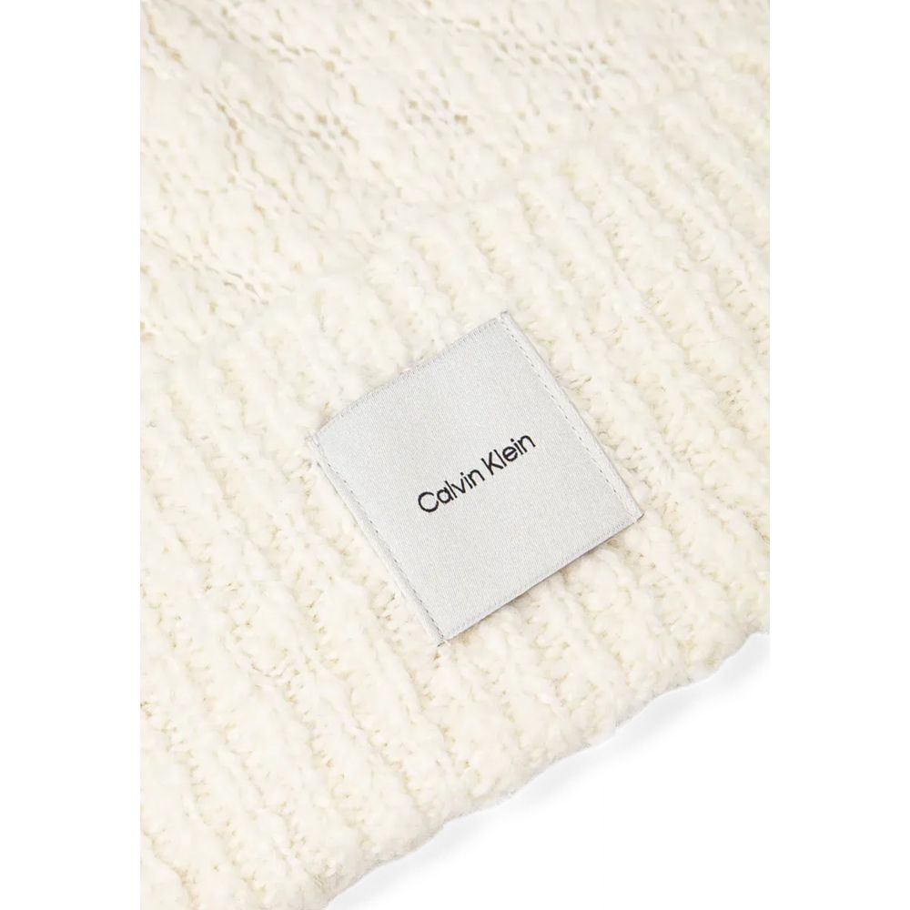 Calvin Klein White Recycled Polyester Caps Baseball Hat