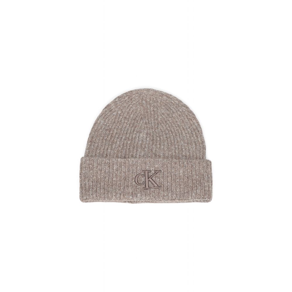 Calvin Klein Gray Marabou Caps Baseball Hat