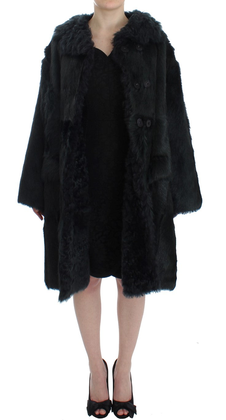 Dolce &amp; Gabbana - Superbe manteau en peau lainée