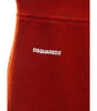 Dsquared² Red Cotton Flared Pant