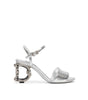Sandale en cuir gris Dolce &amp; Gabbana