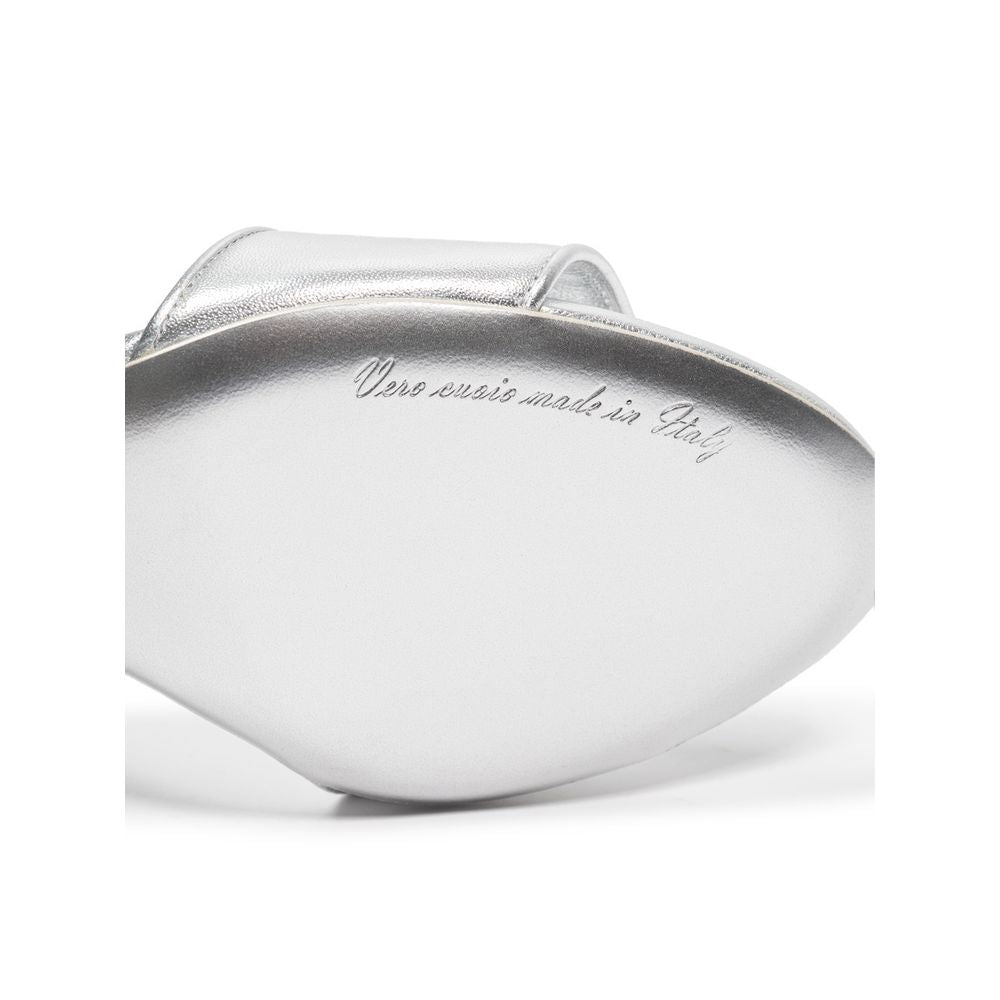 Sandale en cuir gris Dolce &amp; Gabbana