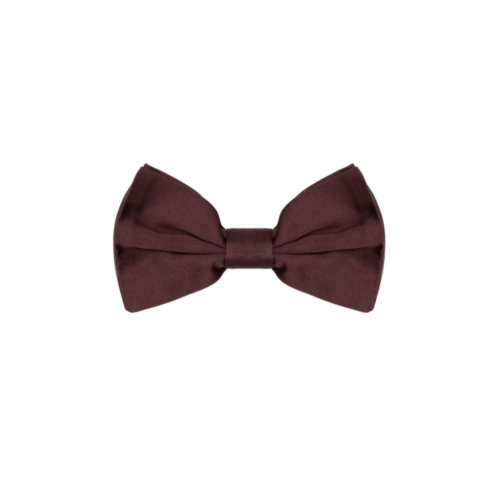 Dolce &amp; Gabbana Burgundy Silk Bowty