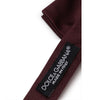 Dolce &amp; Gabbana Burgundy Silk Bowty