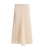 Jupe midi en soie Fendi