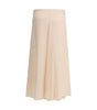 Jupe midi en soie Fendi