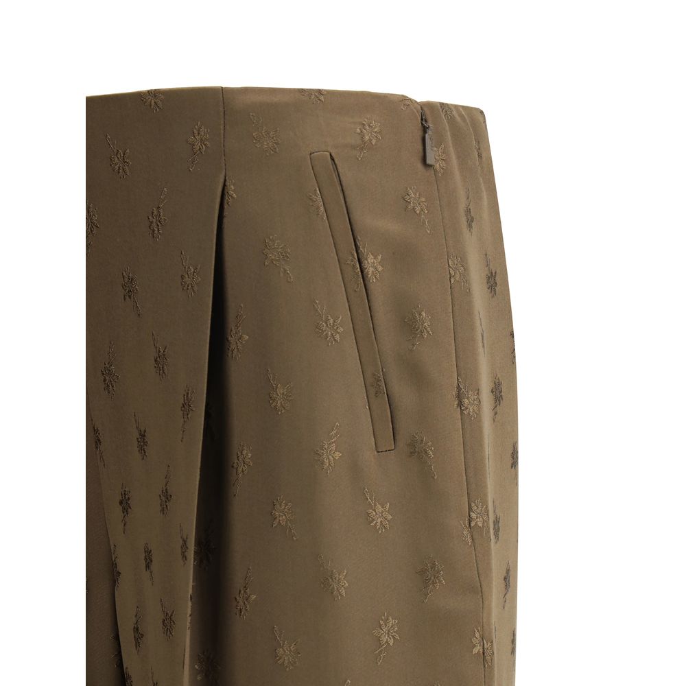 Pantalon en soie Fendi