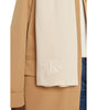 Calvin Klein Cream Recycled Polyester Scarf