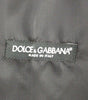 Dolce & Gabbana Gray Striped Wool Single Breasted Vest