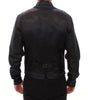 Dolce & Gabbana Black Striped Wool Logo Vest