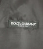 Dolce & Gabbana Black Striped Wool Logo Vest